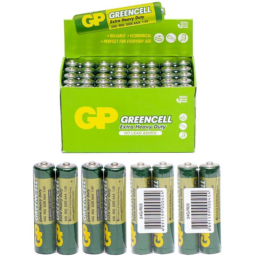 Сольова пальчикова батарея GP Greencell 24G-S2 R03 AAА в упаковці 40 шт