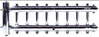 Коллектор с нерж. стали Ø84мм с гидравлическим разделителем слева 11/4"х4+4 группы двусторонний.