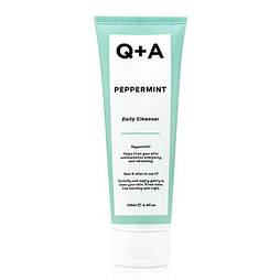 Очисний гель для обличчя з м'ятою Q + A Peppermint Daily Cleanser 125ml