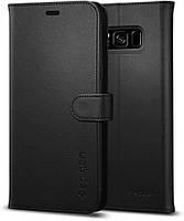 Книжка-Чохол Spigen для Samsung Galaxy S8 Plus Wallet S, Black (571CS21687)