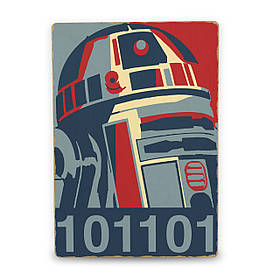 Дерев'яний Постер R2D2