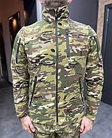 Армійська Кофта флісова Special, тепла, розмір M, Мультикам, шеврони та кишені на рукавах