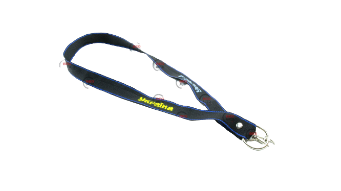 Шнурок на шию для ключів із карабіном "Україна", фото 1