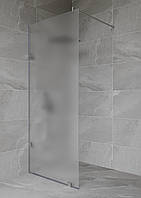 Скляна душова перегородка 2000*1200мм матова зі штангою