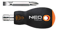 Neo Tools Отвертка, битодержатель 1/4", двусторонняя бита, SL6, PH2 Baumar - Порадуй Себя