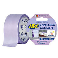Малярная лента HPX 4800 Delicate, 50мм х 25м, пурпурная