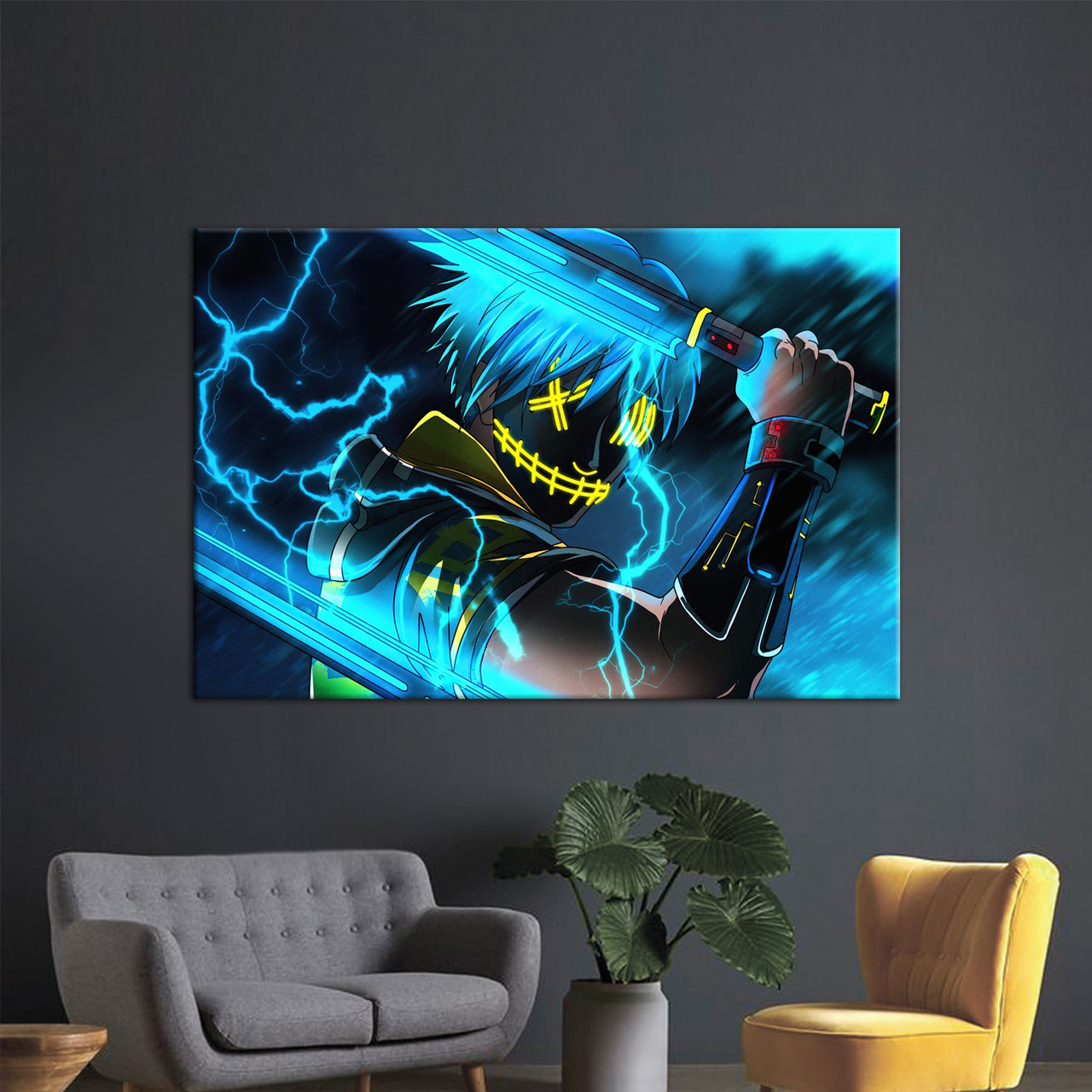 Аніме картина на стіну Самурай, фото 1