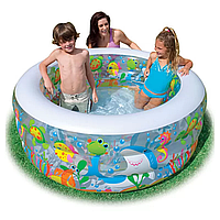Детский надувной бассейн intex интекс, Бассейн для детей 360 л, Детский бассейн для дома Аквариум