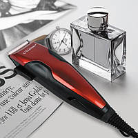 Машинка для стриження волосся від мережі Maestro MR-650C-RED Універсальна машинка для стриження 4в1