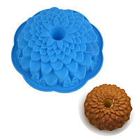 Силіконова форма для випічки кексів і пирогів "Квіти" YH-207 арт. 822-15A-9