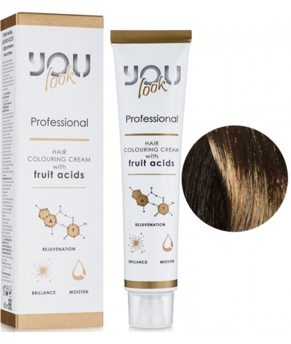 Стійка фарба для волосся You Look Professional 60 мл 4.7 Шатен матовий