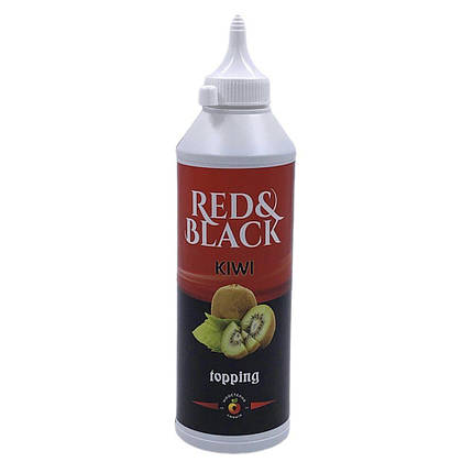 Топінг ТМ «Red&Black» Ківі 600 г / Топінг для морозива, кави, десертів та коктейлів 600мл., фото 1