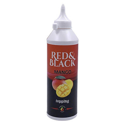 Топінг ТМ «Red&Black» Манго 600 г / Топінг для морозива, кави, десертів і коктейлів 600мл., фото 1