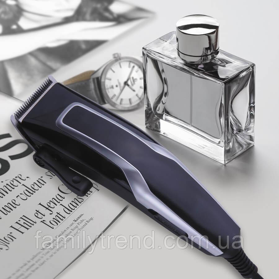 Машинка для стриження волосся від мережі Maestro MR-650SS Універсальна машинка для стриження 4в1
