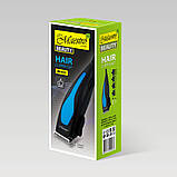 Машинка для стриження волосся від мережі Maestro MR-651C-BLUE Універсальна машинка для стриження 4в1, фото 4