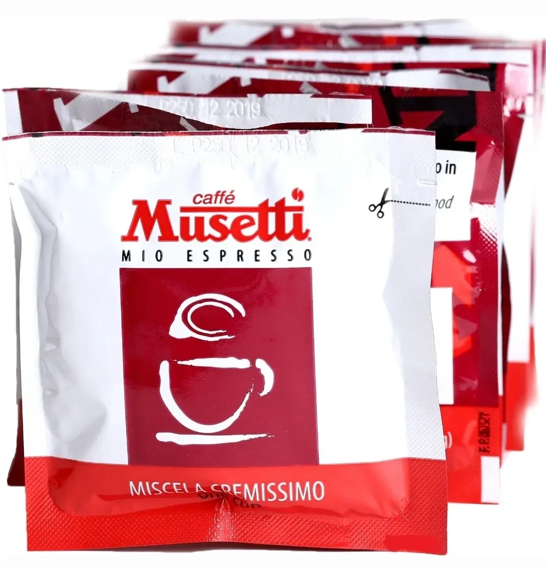 Кава в чалдах монодозах Musetti Cremissimo 150 шт Італія Музетті преміум кави