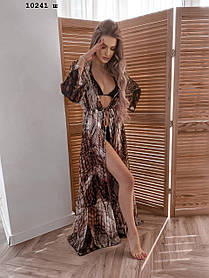 Туніка-парео з відрізним воланам по низу 10241 ш