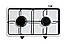 Плита настільна газова 2 конфорки BORGIO 1920W Біла, фото 2