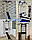 Шведська стінка з турником, брусами та лавкою ARTIKOS посилена біла, фото 5