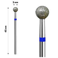 Фреза Алмазная шар синяя, диаметр 5 мм