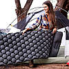 Надувний каремат Outdoor Sleeping + Подарунок Кемпінговий ліхтар-лампа BL-2029 / Похідний матрац з подушкою, фото 5