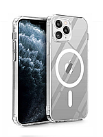 Чехол для Iphone 11 Pro с MagSafe плотный чехол на айфон прозрачный