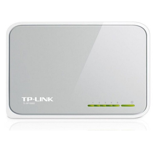 Комутатор TP-Link TL-SF1005D Desktop Switch 5xRJ-45 10/100Mbps пластиковий корпус