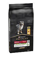 Сухой корм Purina Pro Plan Medium Puppy для щенков средних пород с курицей 12 кг