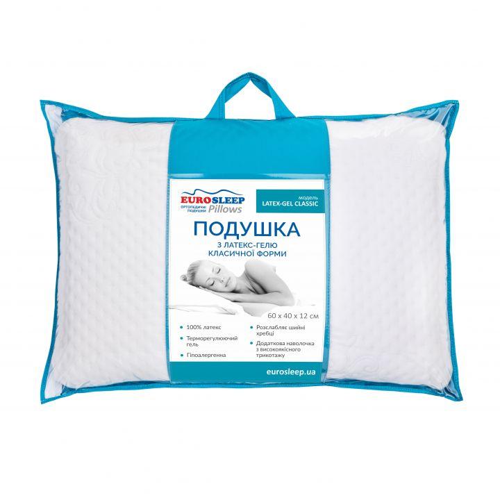 Подушка ортопедическая Latex Gel Classiс Eurosleep 40х60 см (ID ...