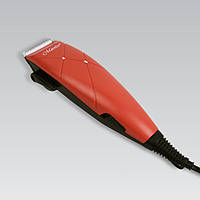 Машинка для стриження волосся від мережі Maestro MR-654C-RED Універсальна машинка для стриження 4в1