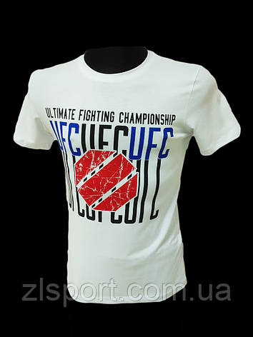 Чоловіча футболка UFC (біла) Туреччина, фото 1