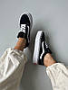 Жіночі кеди Vans Old Skool Platform Premium Взуття Ванси чорно-білі на високій платформі текстиль, фото 8