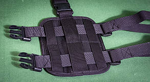 Платформа на стегно, система молле, кордура чорна