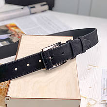 Чоловічий замшевий ремінь Leather Collection (7809) чорний