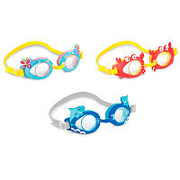 Детские очки для плаванья Intex 55610, 3 - 8 лет, 3 вида