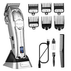 Машинка для стрижки Surker Cordless Silver Turbo (SK-1615-SL), фото 5