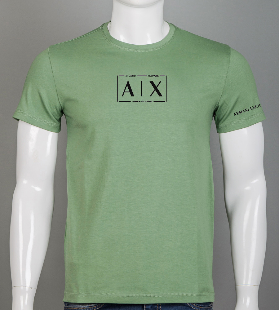 Футболка чоловіча AX Armani Exchange 2327м (Уп.4шт M-XXL), Оливковий