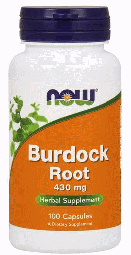 Корінь лопуха Now Foods Burdock Root 430mg 100 caps