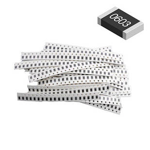 660x Резистор SMD 0603 0.1 Вт 1% 1Ом-1МОМ, набір Без бренду