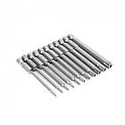 Біти магнітні Torx 75 мм Т6-Т40 з отвором, 6-гранні, 11 шт., фото 2