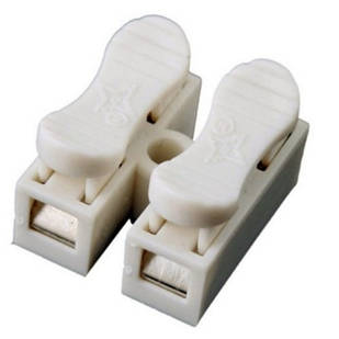 10x З'єднувач проводів клема самозажимная 2-кан