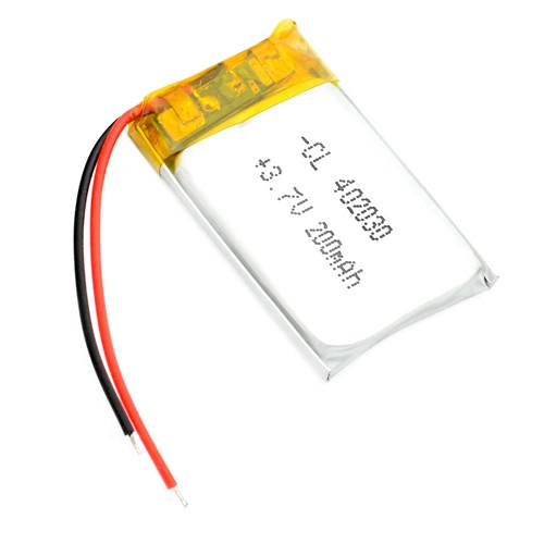 Акумулятор 402030 Li-pol 3.7 В 200мАч для RC моделей GPS MP3 MP4