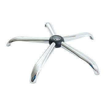 Хрестовина для офісних крісел D700 в зборі з батискафом під колеса зі штоком 11 мм хром