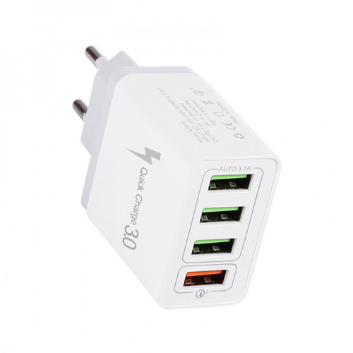 4х USB зарядний пристрій 5/9/12В 7А, Fast Charger Без бренду