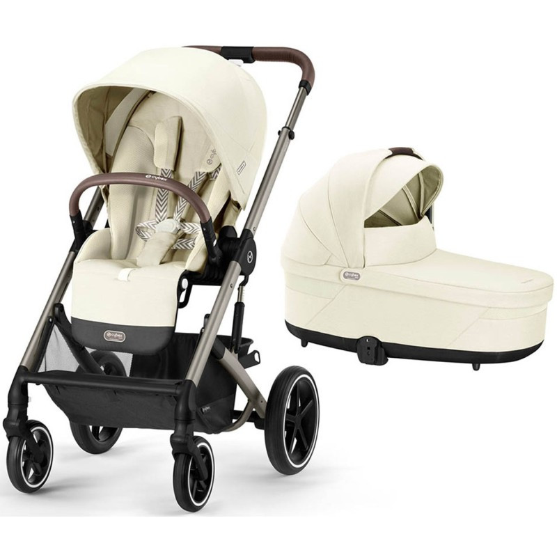 Коляска Cybex Balios S Lux Taupe 2 в 1 Seashell Beige