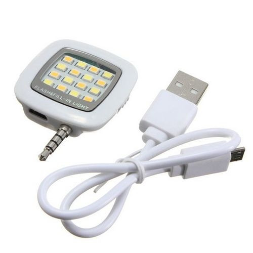 Селфи спалах для смартфонів, 16LED, 3.5 мм