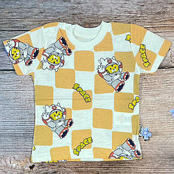 Турецька футболка з двобічним малюнком для малюка Розміри: 68,74,80 см (04100-1)