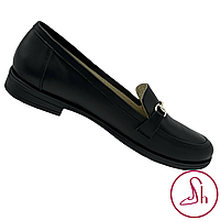 Класичні жіночі шкіряні лофери чорного кольору “Style Shoes”, фото 4