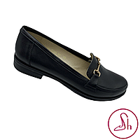 Классические женские лоферы черного цвета Style Shoes