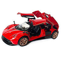 Машинка металева іграшкова Pagani huayra, Авто Експерт, червона, світло, звук, інерція, відкр. двері, 16*4*7см. (67008), фото 8